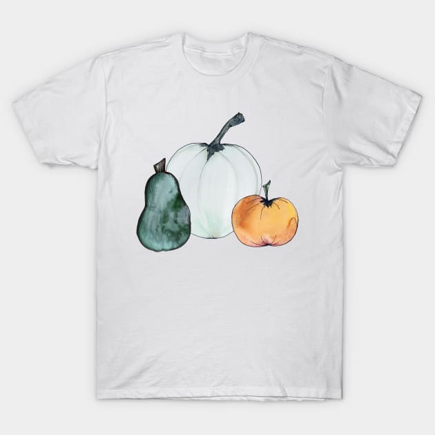 Fall Harvest Pumpkins T-Shirt by Shirtacle